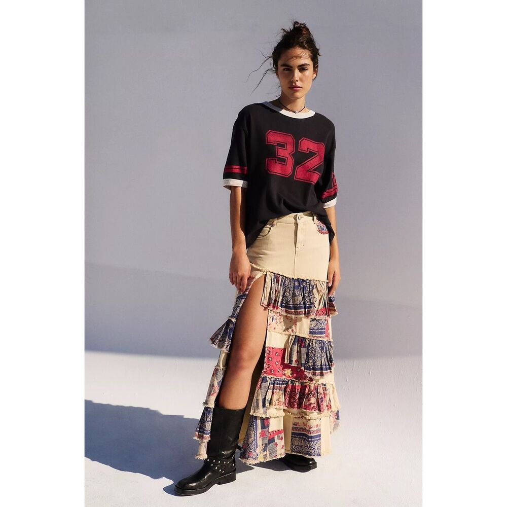 Free People Harvest Moon Maxi Skirt $298